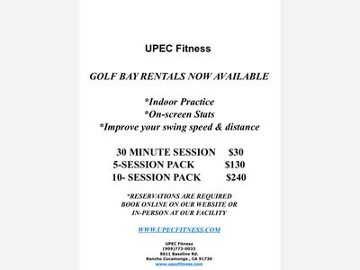 Golf Bay Rentals Now Available at UPEC Fitness